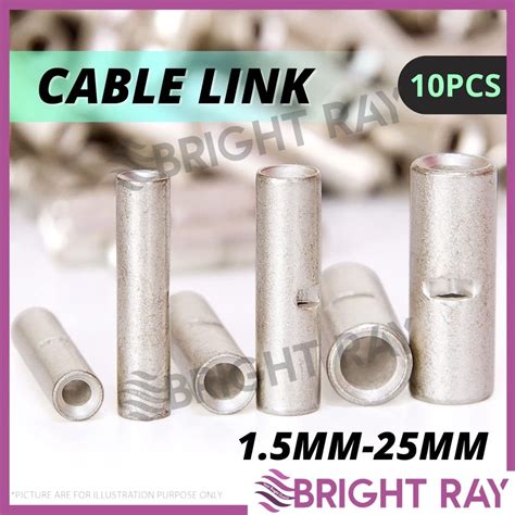 10pcs 15 25mm Sc Cable Link Copper Cable Joint Penyambung Kabel