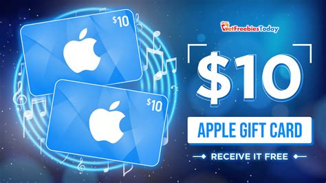 Free 10 Apple Gift Card GetFreebiesToday