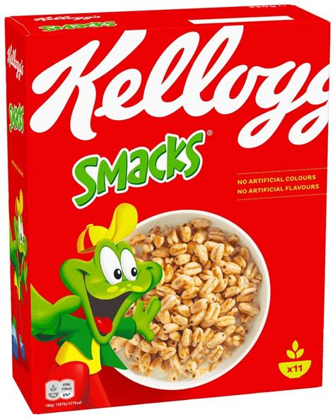 Kellogg's Smacks, 330г, пшеничные хлопья с медом, Великобритания ...