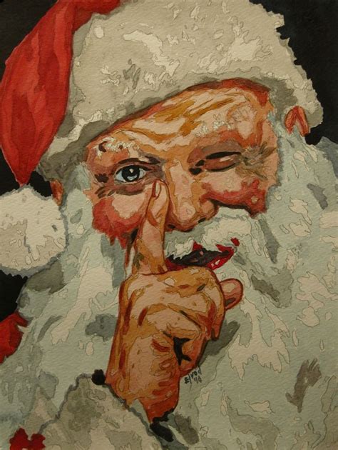 Santaclauswatercolor Christmas Watercolor Santa Paintings Santa Art