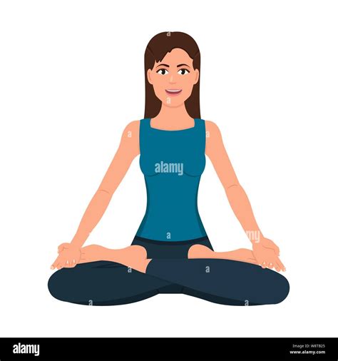 Thin Yoga Model Stock Vector Images Alamy