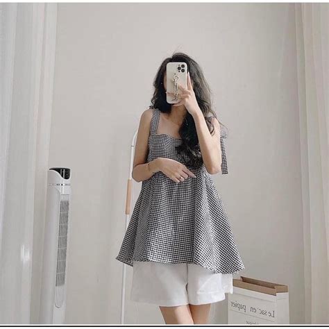 Hot S T O Hai D Y Babydoll Bu C N Vai K M Qu N Sooc Tr Ng S T B O Hai D Y K Shopee Vi T Nam