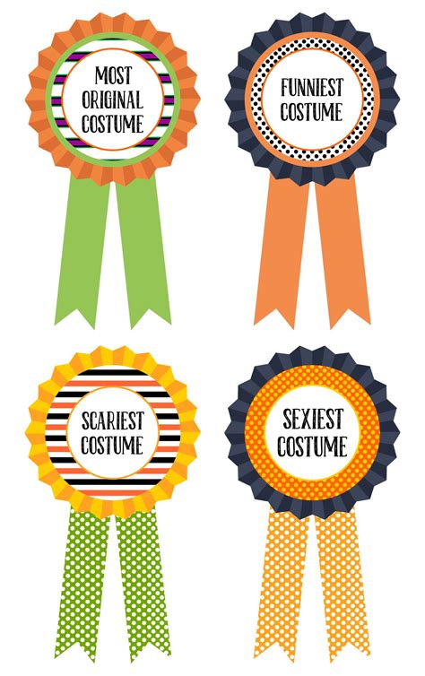 Halloween Costume Awards 15 Free Pdf Printables Printablee