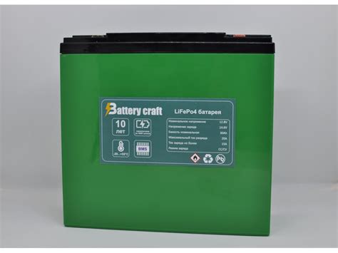 Аккумулятор Аккумулятор 12В 30Ач LiFePo4 BatteryCraft (80 х 180 х 160 ...
