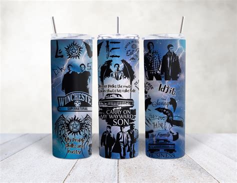 20oz Supernatural Sublimation Digital Download Tumbler Wrap Design Etsy