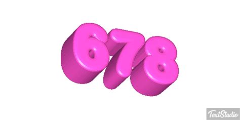 678 Number Animated GIF Logo Designs