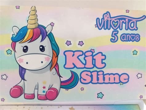 Kit Slime Na Caixa Embalagens Personalizadas Unic Rnio Elo