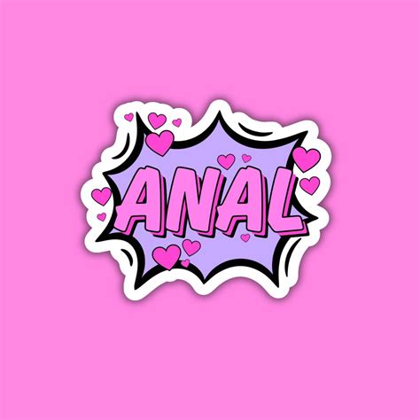Anal Hearts Holographic Sticker Cheeky Sticker Kinky Sticker Feminist Sticker Sex Positive