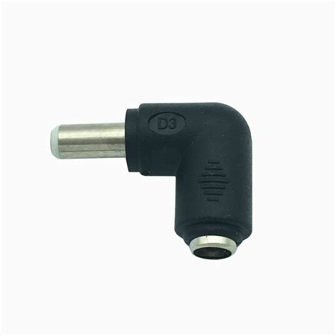 mm female    mm male angled dc power adapter