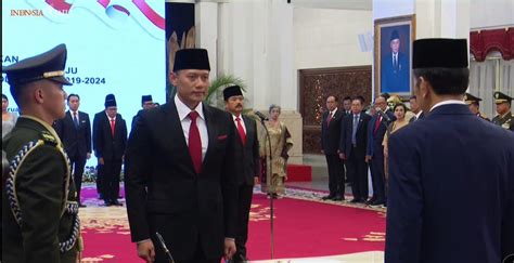 AHY Resmi Dilantik Jadi Menteri ATR BPN Kabinet Indonesia Maju