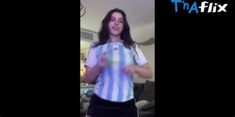Iaaras Thong Scene In Iaaras Sexy Stunning Hot Tiktok Dance Wearing Argentina T Shirt And A