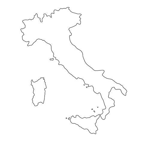 Map Of Italy Vector Isolated Transparent Background 16840880 Vector