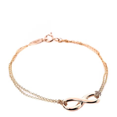 Tiffany 18k Rose Gold Infinity Bracelet 493606