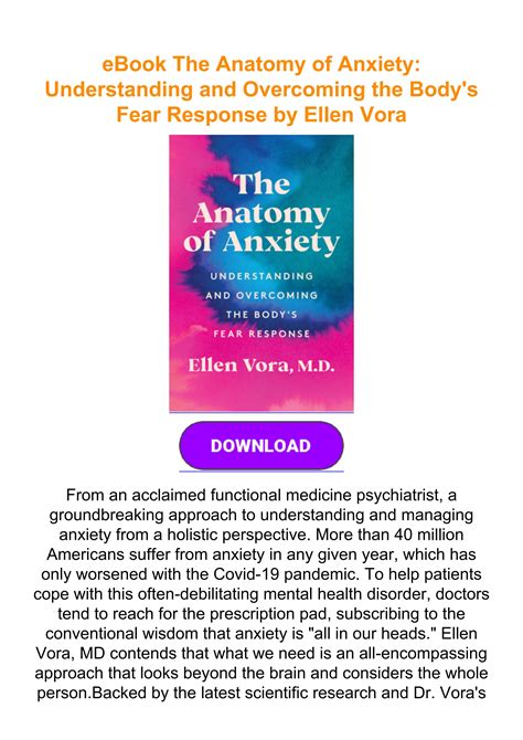 Ebook The Anatomy Of Anxiety Understanding And Overcoming The Body S Fear Response By Ellen