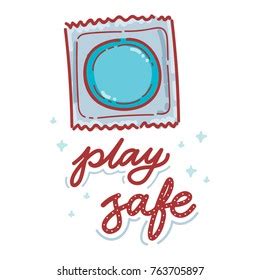 Friendly Illustration About Safe Sex Lettering Stock Vector Royalty Free Shutterstock
