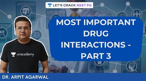 Most Important Drug Interactions Part 3 NEET PG 2021 Arpit Agarwal