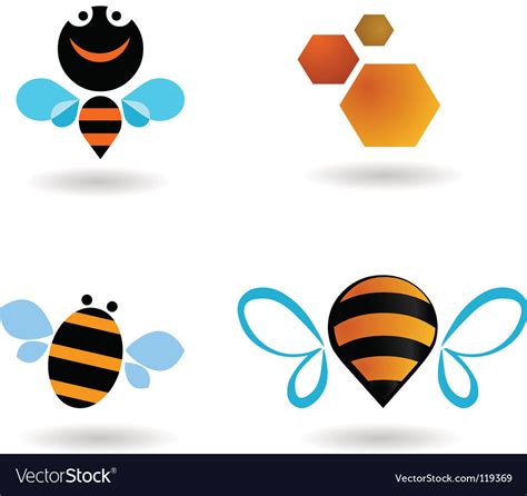 Bee Royalty Free Vector Image Vectorstock