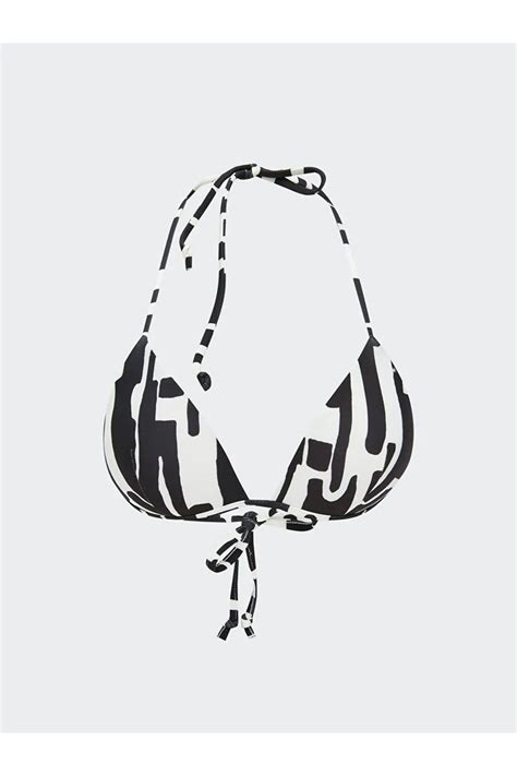 LC Waikiki LCW DREAM Siyah Desenli Boyundan Bağlamalı Kadın Bikini Üst Fiyatı Yorumları