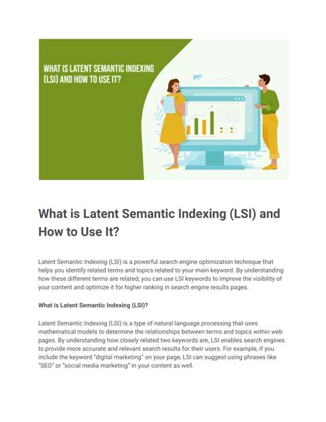 Ppt What Is Latent Semantic Indexing Lsi And How To Use It Powerpoint Presentation Id12184428