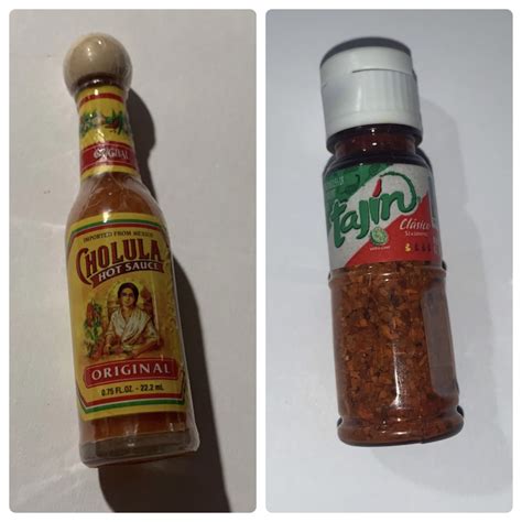 Mini Cholula Hot Sauce And Mini Tajin Keychain Spicy Keychain Mini Cholula Mini Tajin