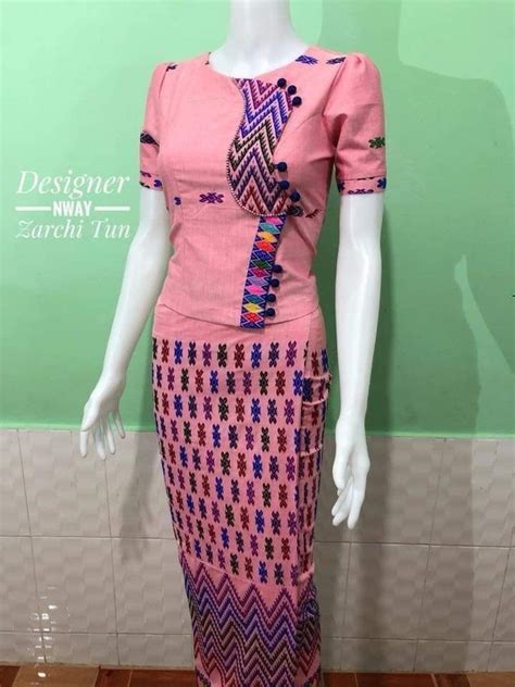 Motif Tenun Sewing Sleeves Traditional Dresses Designs Myanmar Dress