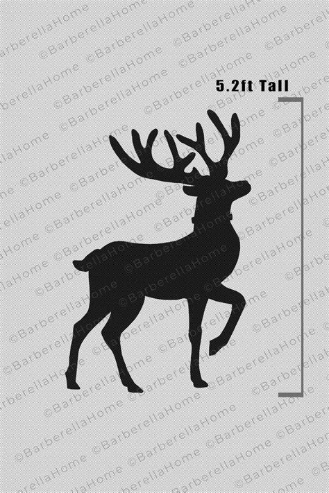 Ft Sleigh Reindeer Template When Made Printable Trace And Cut