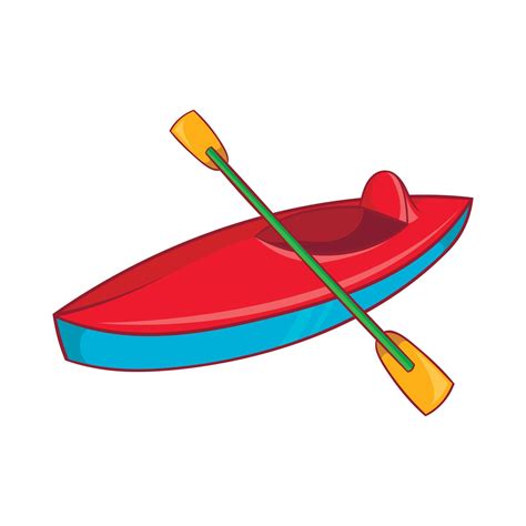 Kayak icon, cartoon style 14411087 Vector Art at Vecteezy
