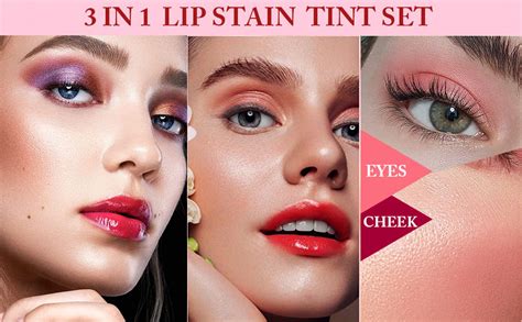 Zarics 6 Colors Lip Tint Stain Set Korean Lip Gloss Matte