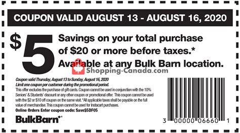 Bulk Barn Canada, flyer - (Coupons Offer): August 13 - August 16, 2020 ...