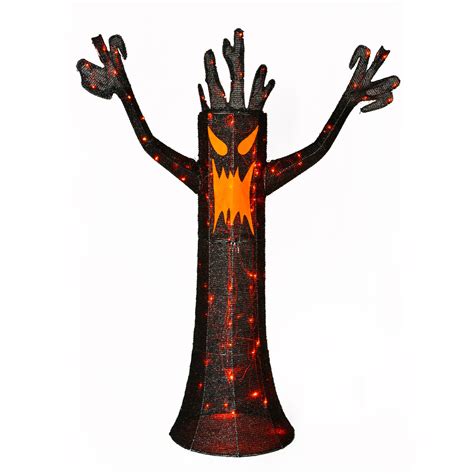 48" Pre-Lit Scary Halloween Tree - Walmart.com