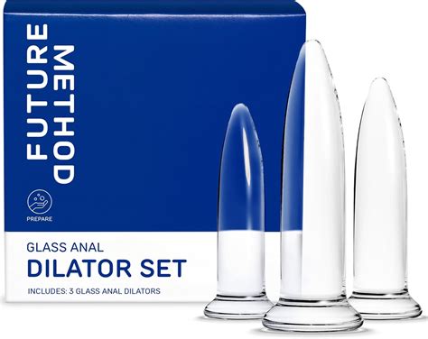 Amazon Glass Anal Dilator Set Piece Trainer Butt Plug Kit Body Safe Borosilicate Glass