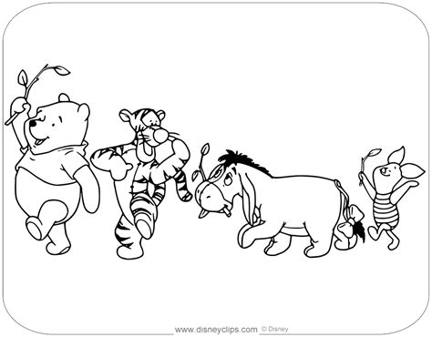 Winnie The Pooh And Friends Printable Coloring Pages - Printable Free ...