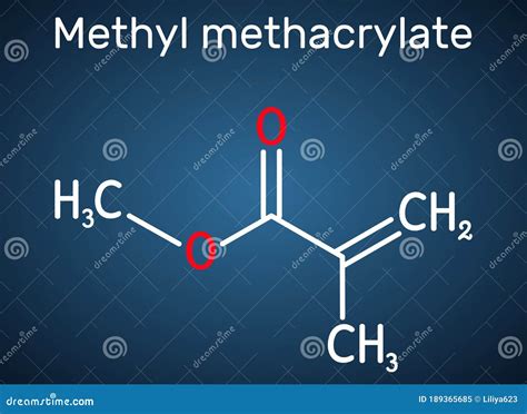 Methyl Methacrylate Mma Molecule It Is Methyl Ester Of Methacrylic