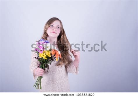 Twelveyearold Girl Long Dirty Blonde Hair Stock Photo Shutterstock