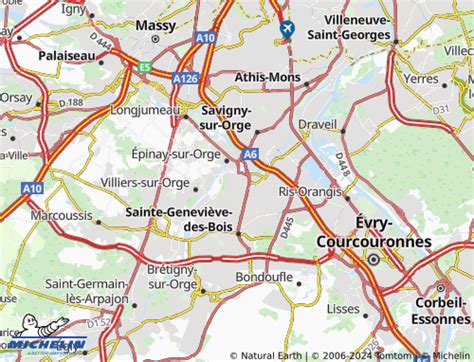 Carte Michelin Villemoisson Sur Orge Viamichelin