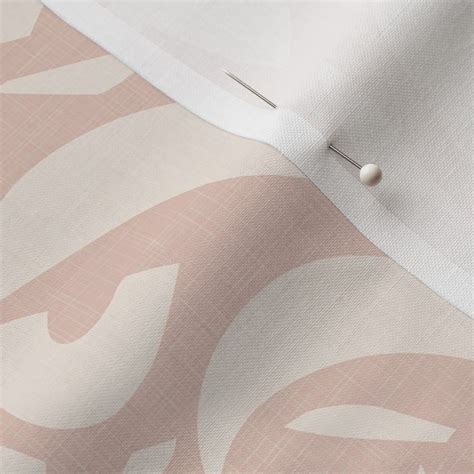 Tiki Jungle Leaves On Nude Blush Large Fabric Spoonflower