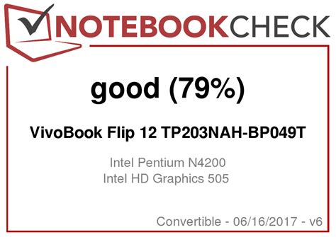 Asus Vivobook Flip 12 Tp203nah N4200 Hd Laptop Review Reviews