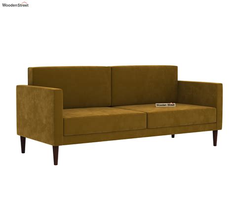 Buy Clementine Seater Fabric Sofa Velvet Chestnut Brown Online In