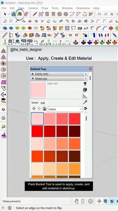 Paint Bucket Tool Malayalam Sketchup Tutorial Youtube