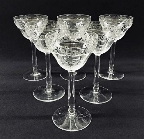 Acid Etched Crystal Wine Glasses | Cynthia Findlay Fine Jewellery ...