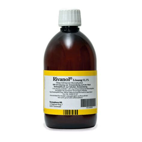 RIVANOL Lösung 0,1% 500 ml - Medipolis Intensivshop