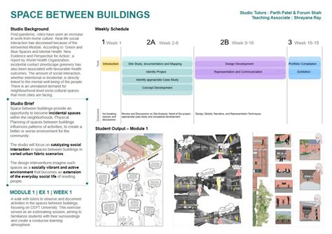 UG BUD Studio 3 Space Between Buildings CEPT Portfolio