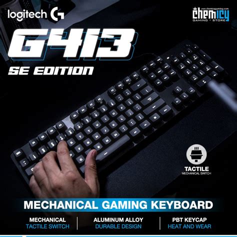 Jual Logitech G413 SE Fullsize Mechanical Gaming Keyboard | Shopee ...
