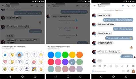 Customize Threads With Colors and Emoji on Facebook Messenger With ...