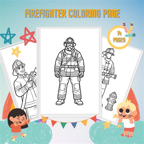 Desenho De Bombeiro Para Colorir E Imprimir - 8