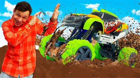 Игры в машинки для детей - распаковка игрушки Exost и тест драйв ...