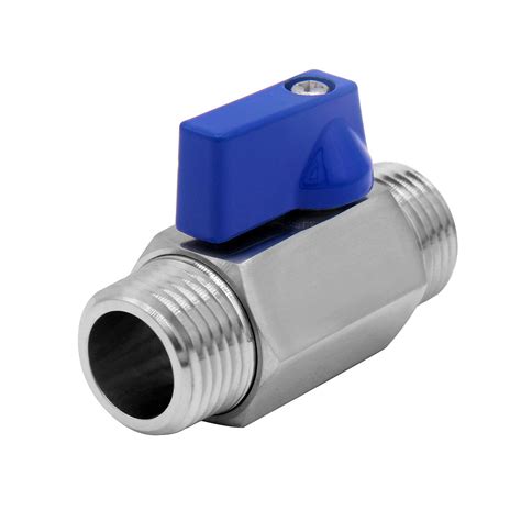 Beduan 1 Mini Ball Valve Stainless Steel Male X Male