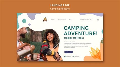Free Psd Camping Holidays Template Flyer