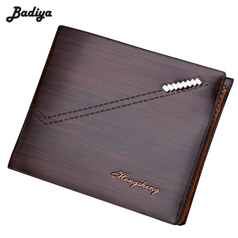 Новинка, RFID мужской короткий бумажник с поперечным сечением ...