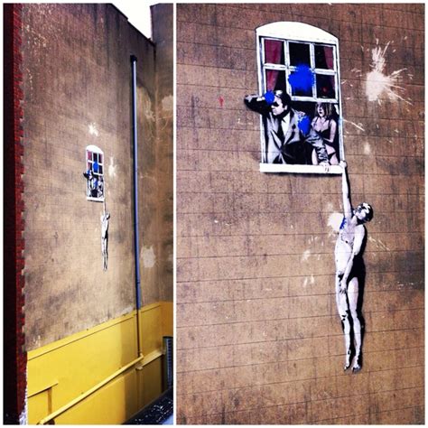 Naked Man By Banksy Bristol Street Art